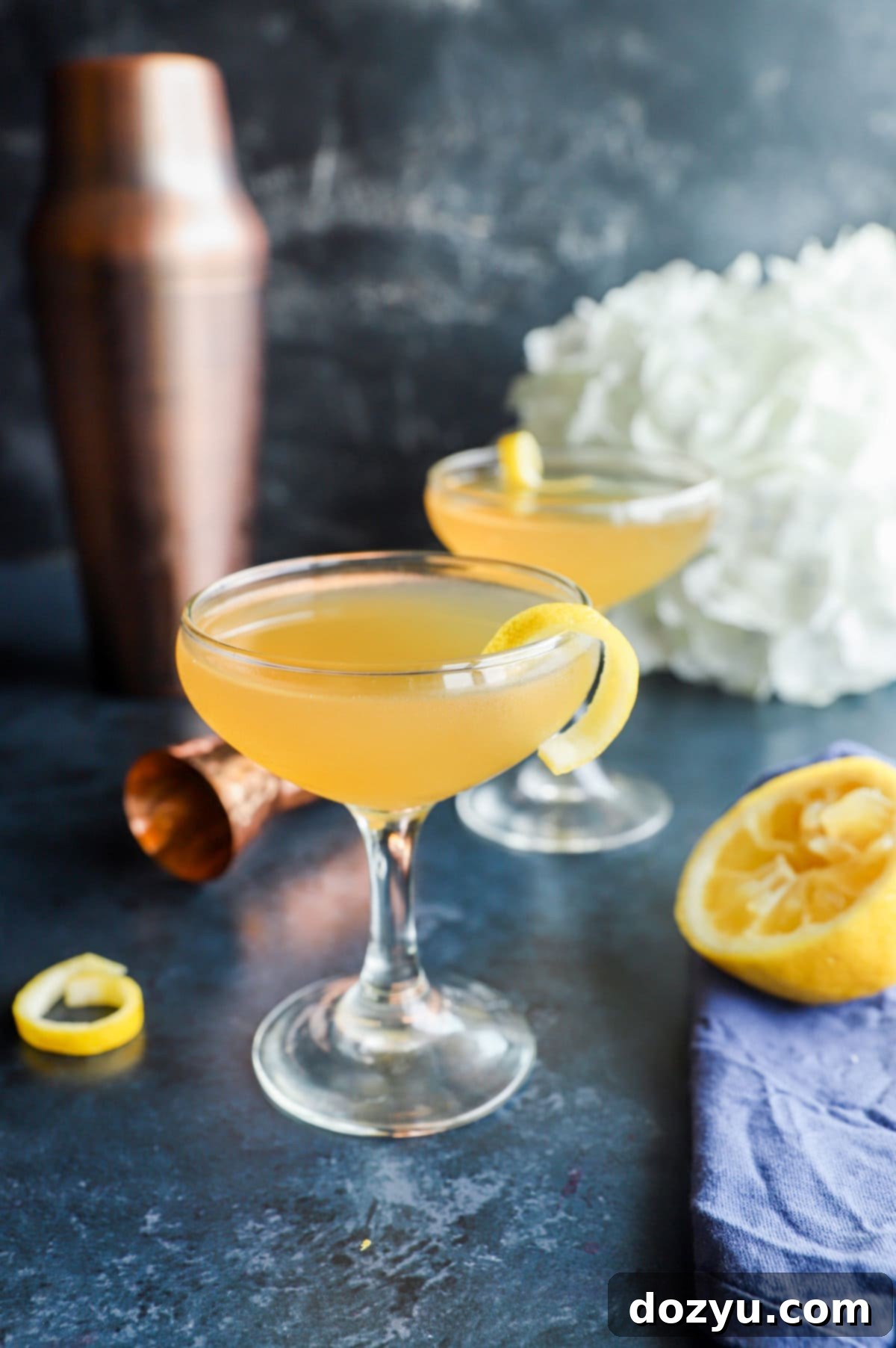 Photo of bourbon sidecar in glasses