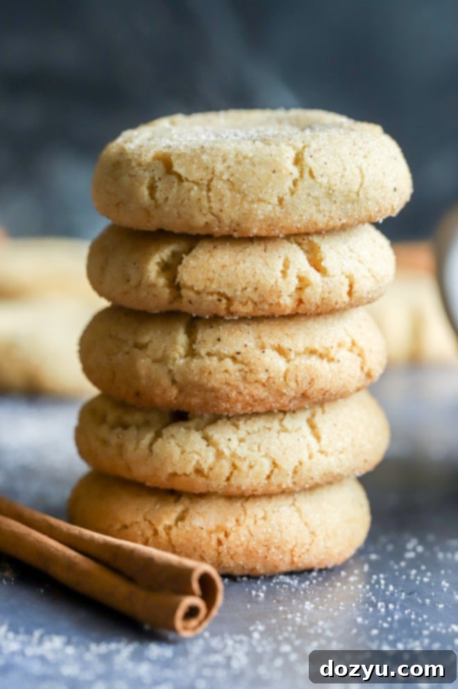 Stack of snickerdoodle cookies image