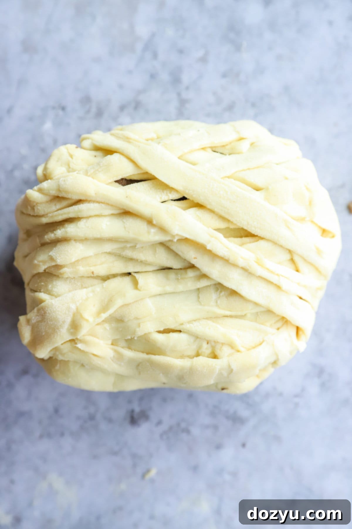 Crimson Shroud Wellington 11 Image of mummified sirloin wellington before baking