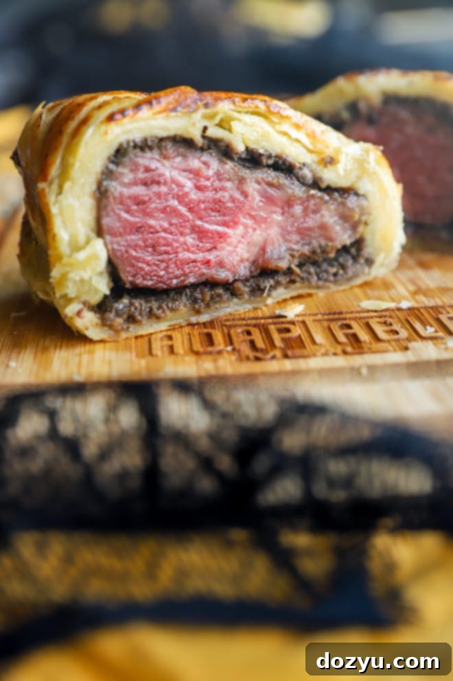 Crimson Shroud Wellington 14 Medium rare beef wellington image