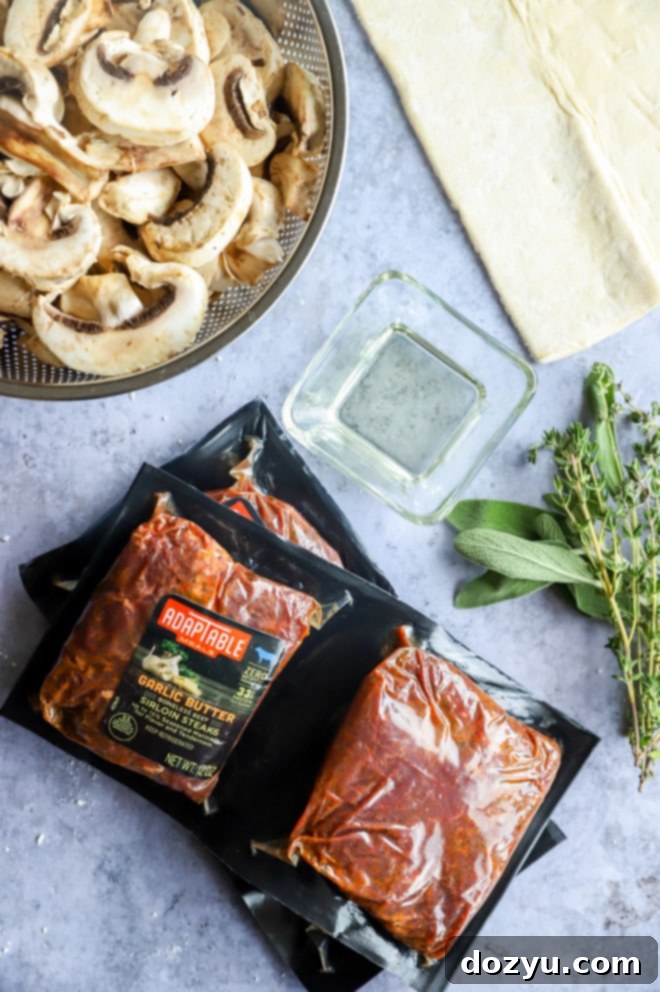 Crimson Shroud Wellington 3 Ingredients for AdapTable Meals Mummified Sirloin Wellingtons