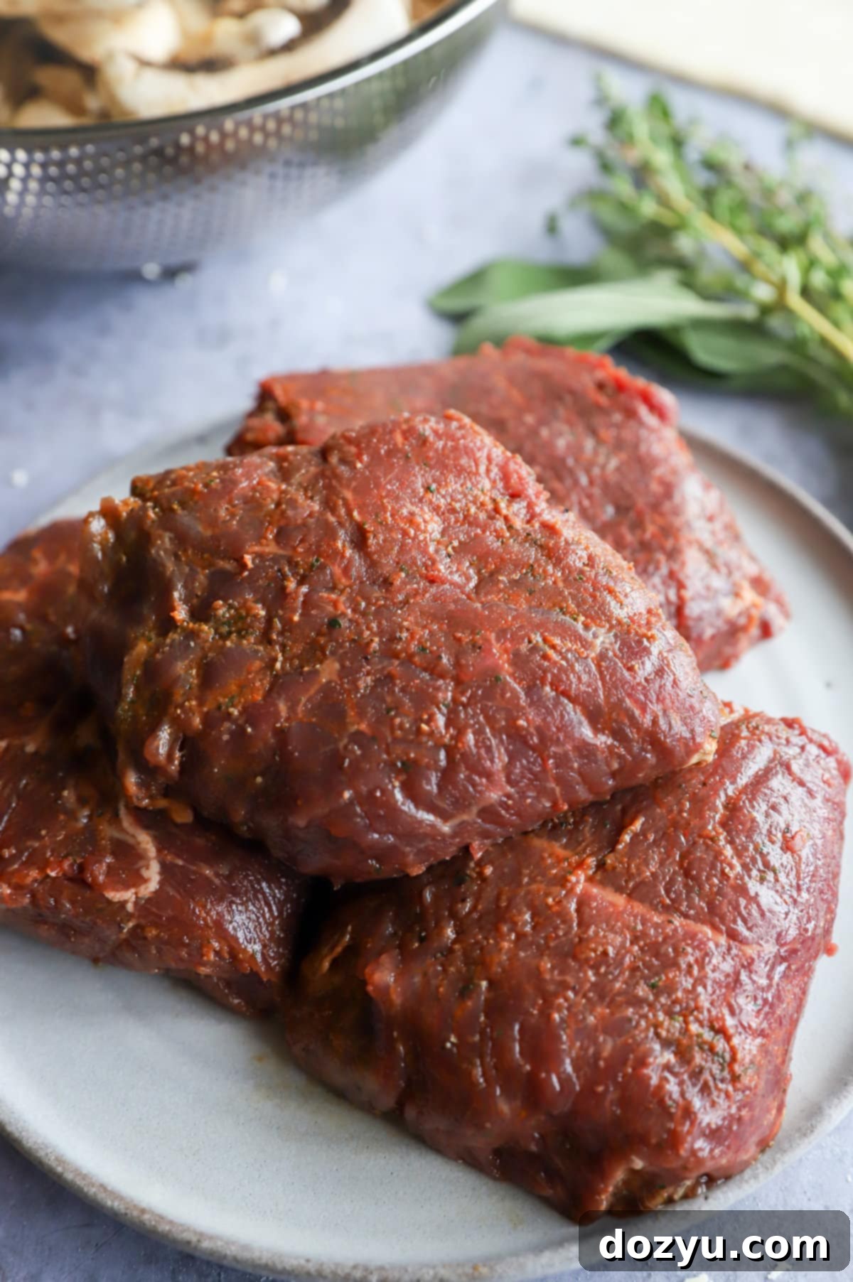 Crimson Shroud Wellington 6 Garlic butter sirloin steak from Adaptable Meals image