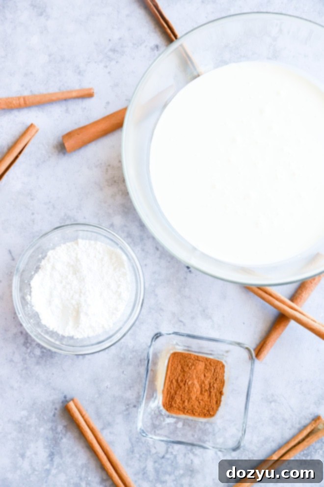 simple ingredients for flavored whipped cream image