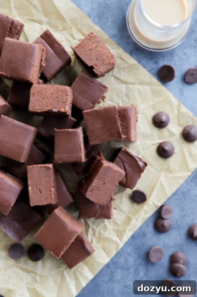 Picture of chocolate fudge and irish cream