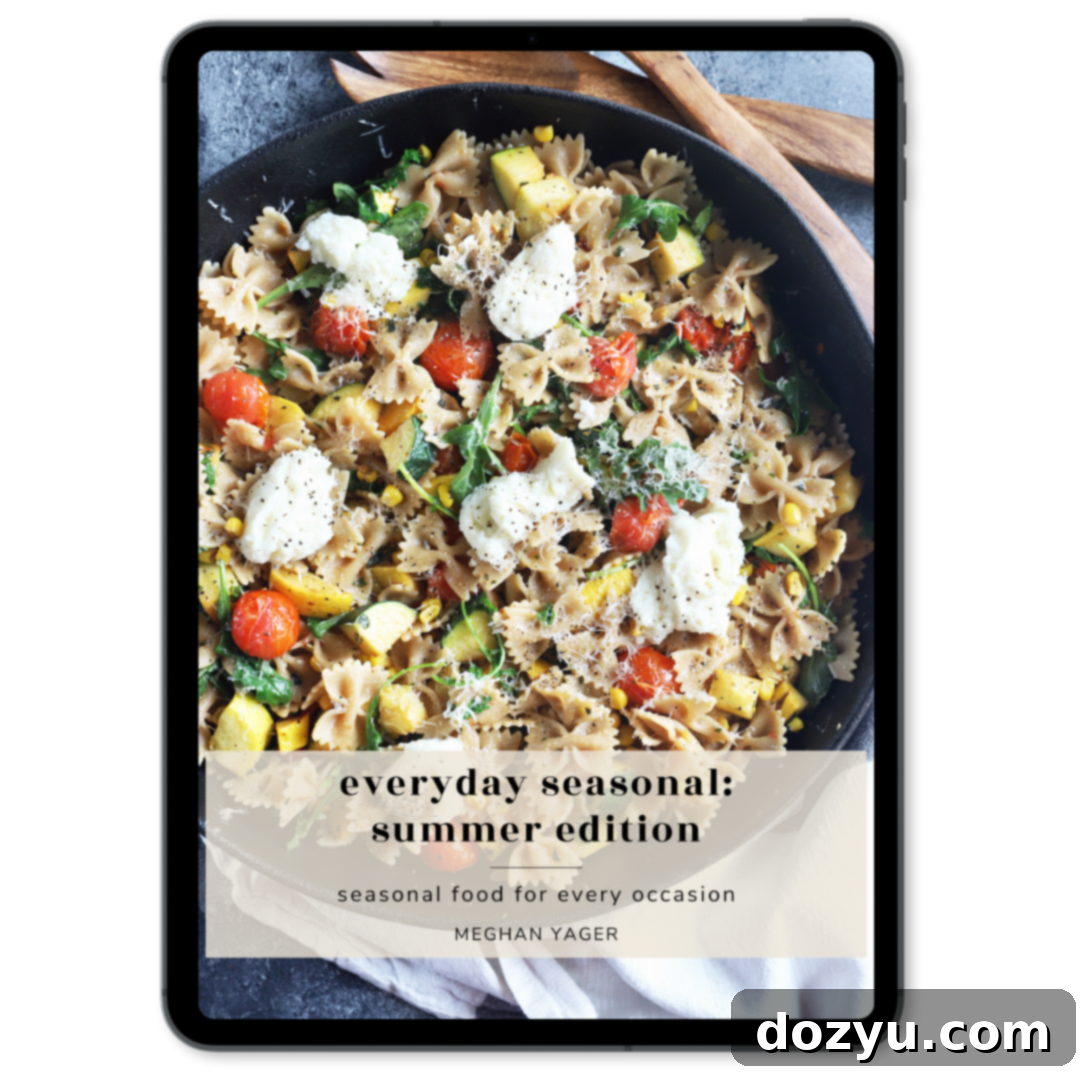 Everyday Seasonal Summer Edition iPad Image showcasing summer recipes and produce