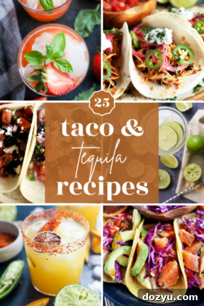 25 Festive Tequila and Taco Recipes for an Unforgettable Party 2 25 Tequila and Tacos Recipes Round Up Image