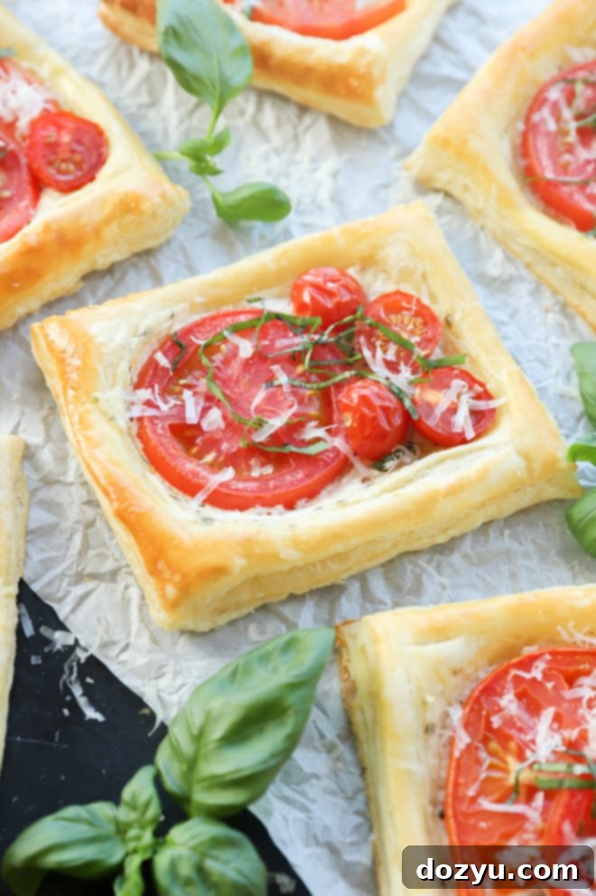 Image of summery appetizer with basil 