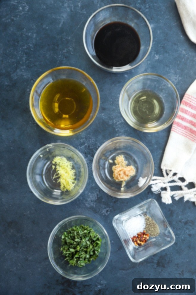 Ingredients for burrata caprese dressing image