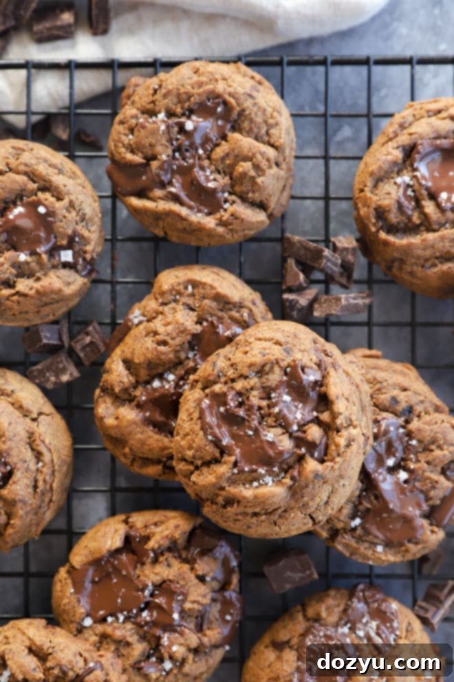 Dark chocolate sea salt espresso cookies image