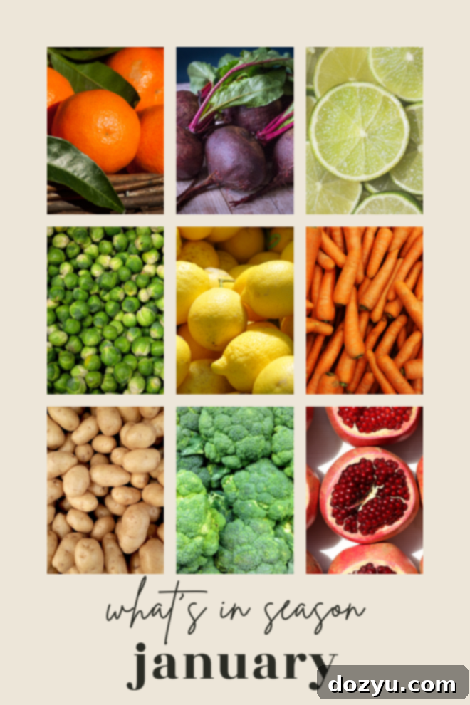 What's in Season in January main image produce guide