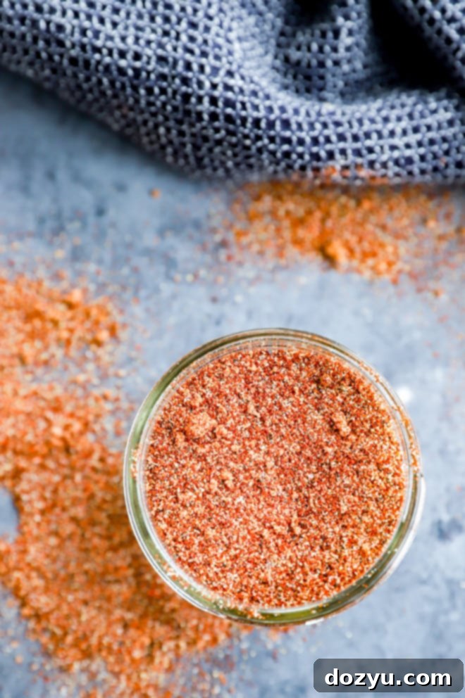 mason jar of barbecue rub for meats