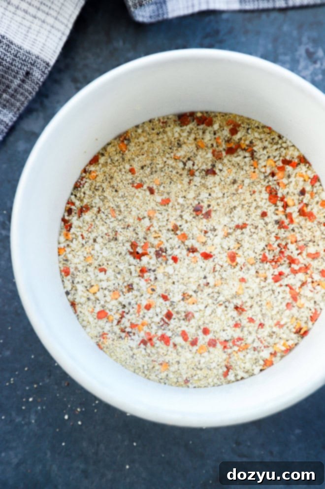 steak seasoning mixture in a bowl to season steaks