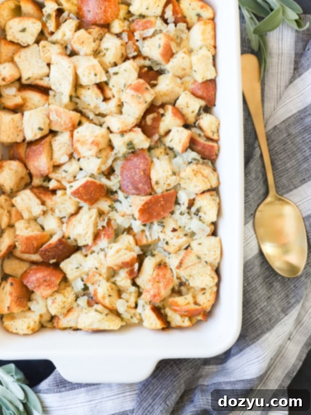 sage and onion stuffing with fresh sage