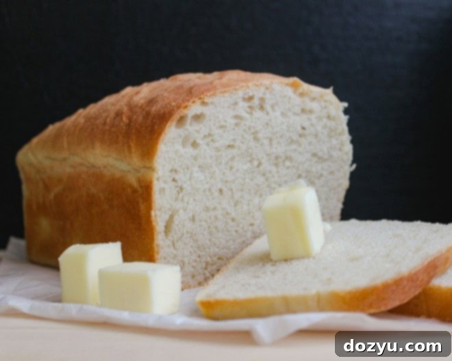 picture of sliced white sandwich bread with butter