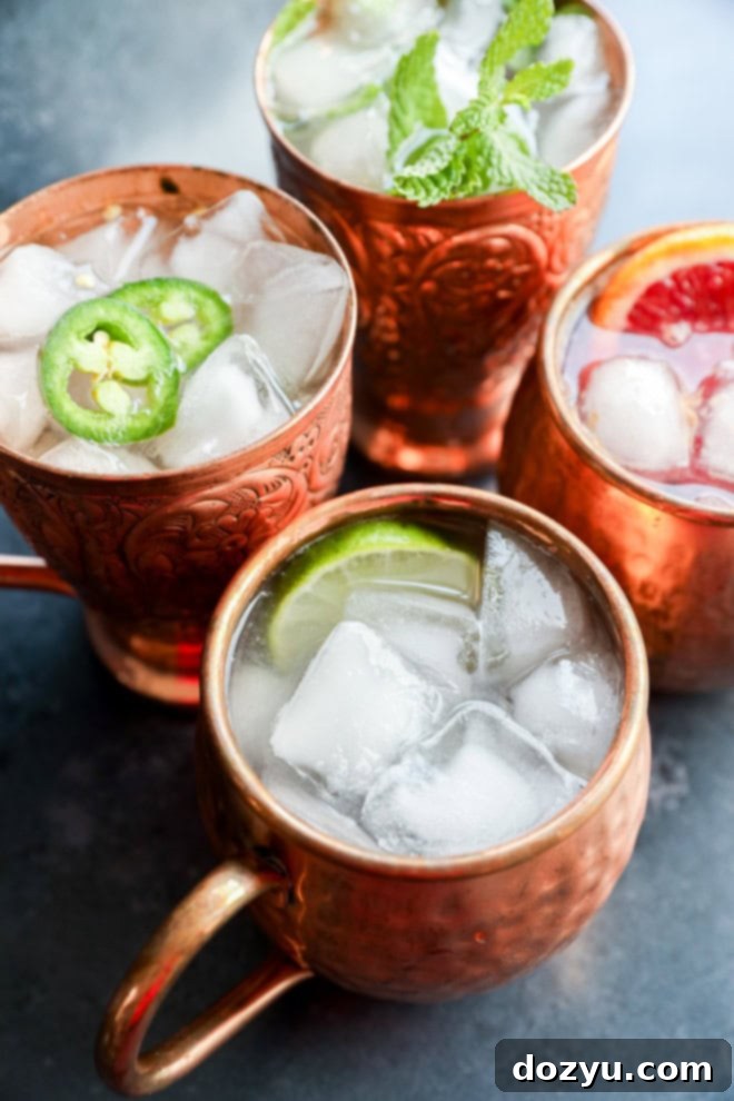 easy ginger beer mocktail in copper mug