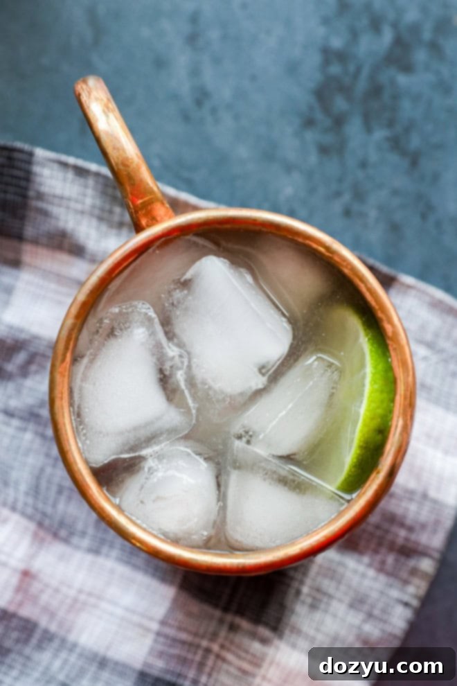 fresh ginger beer mocktail