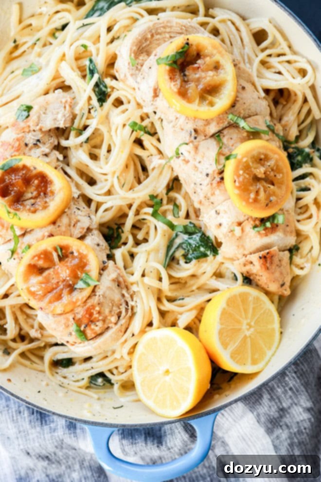 easy weeknight poultry meal with linguine and citrus