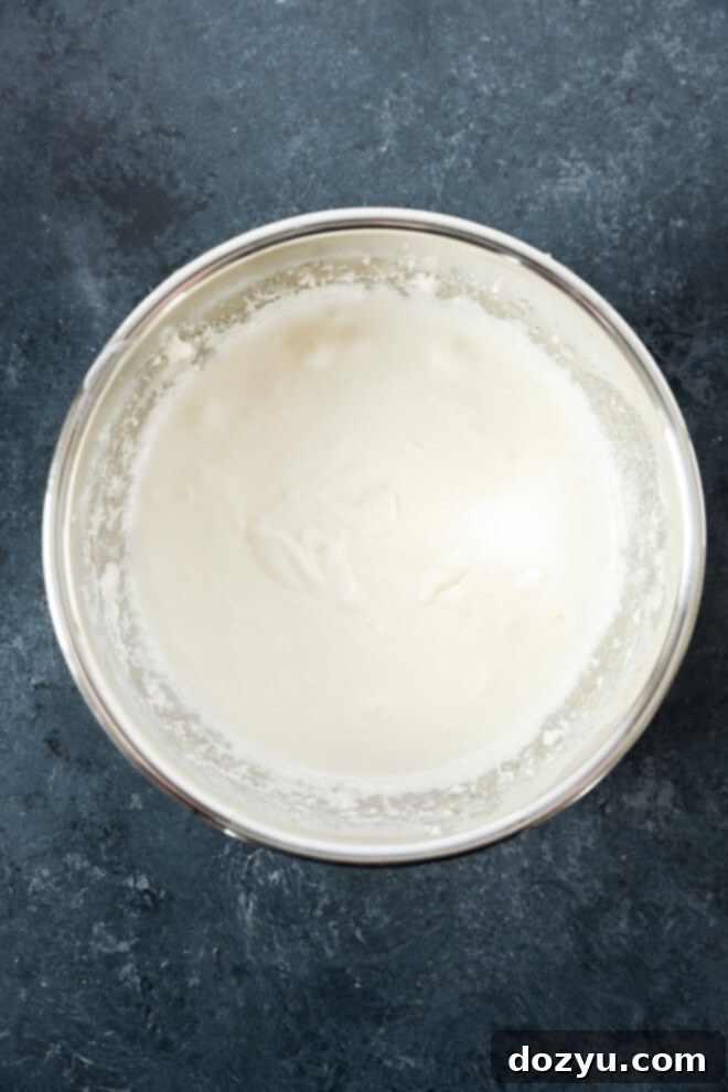 batter before adding strawberries in a bowl