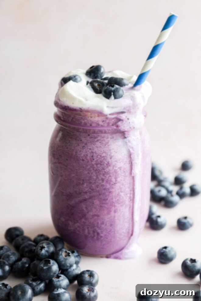 easy ice cream drink made with fresh or frozen fruit