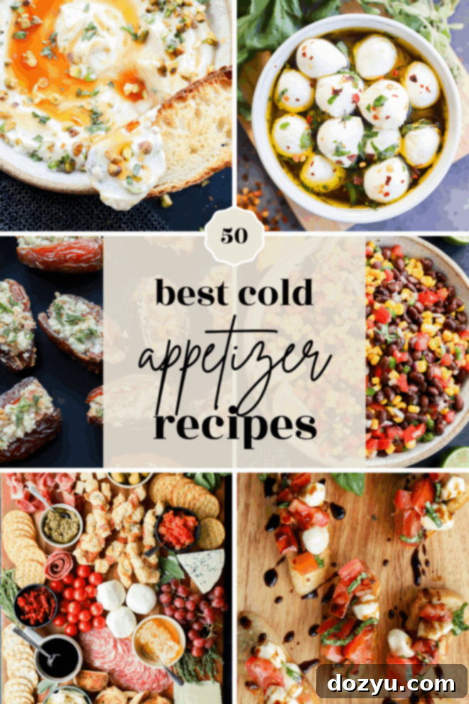 cold appetizer recipes pinterest image