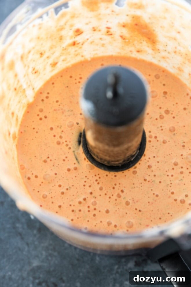 easy homemade spicy sauce in a food processor