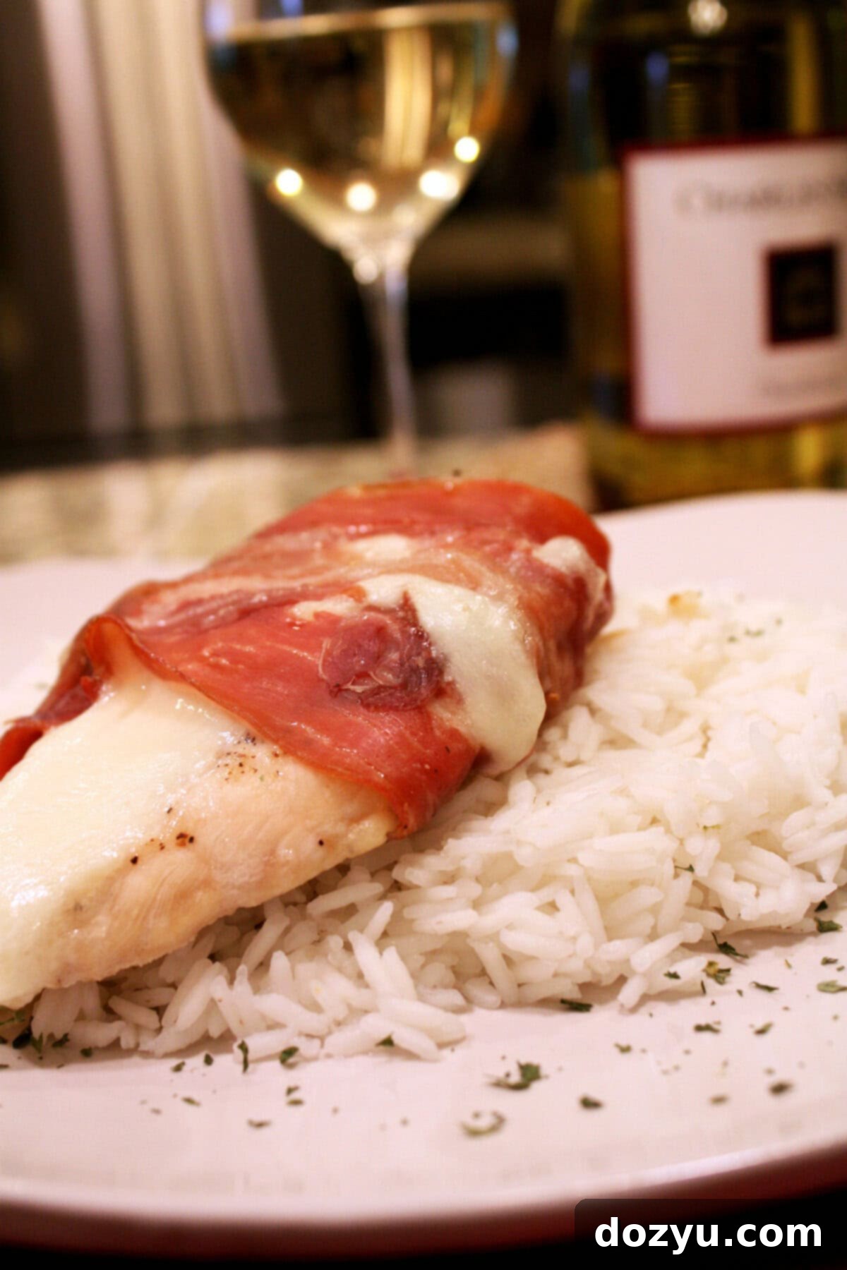 prosciutto wrapped chicken