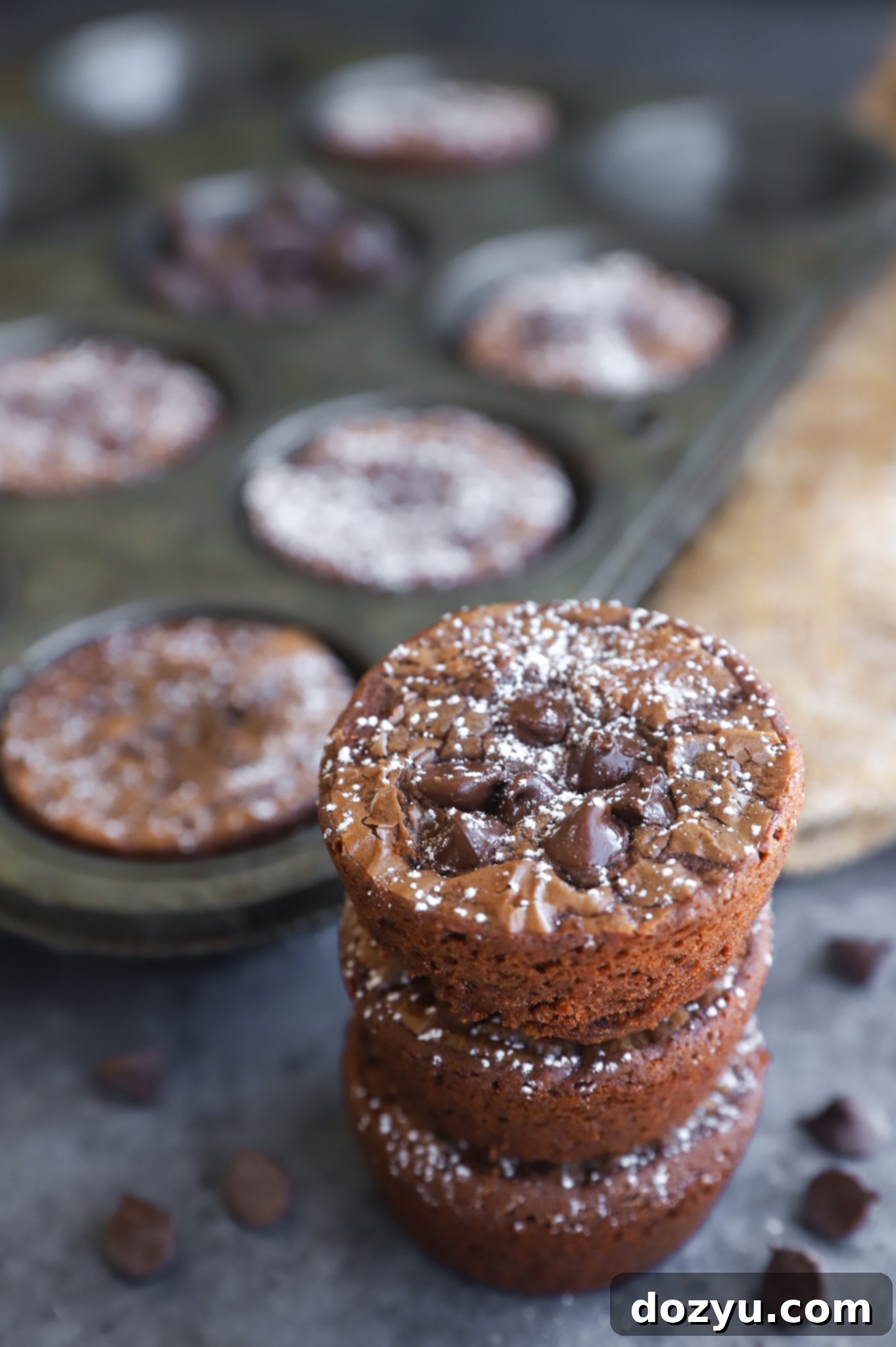 Stack of chocolate hazelnut treats image